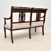 Antique Victorian Carved Mahogany Settee (9 of 11) Antique Victorian Carved Mahogany Settee (9 of 11)