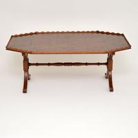 Antique Yew Wood Oyster Veneer Coffee Table (2 of 12) Antique Yew Wood Oyster Veneer Coffee Table (2 of 12)