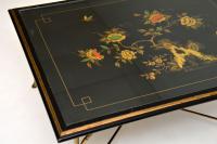 1970s Vintage Decorative Brass & Lacquered Chinoiserie Coffee Table (7 of 11) 1970s Vintage Decorative Brass & Lacquered Chinoiserie Coffee Table (7 of 11)