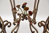 Antique Painted Iron Marble Top Table (5 of 12) Antique Painted Iron Marble Top Table (5 of 12)