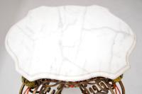 Antique Painted Iron Marble Top Table (11 of 12) Antique Painted Iron Marble Top Table (11 of 12)