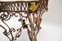 Antique Painted Iron Marble Top Table (7 of 12) Antique Painted Iron Marble Top Table (7 of 12)