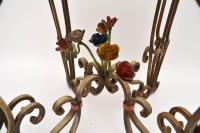Antique Painted Iron Marble Top Table (8 of 12) Antique Painted Iron Marble Top Table (8 of 12)