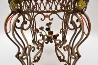 Antique Painted Iron Marble Top Table (4 of 12) Antique Painted Iron Marble Top Table (4 of 12)