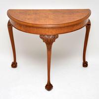 Antique Burr Walnut Console Table (2 of 9) Antique Burr Walnut Console Table (2 of 9)