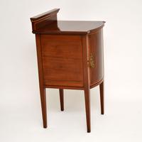 Antique Edwardian Inlaid Mahogany Bedside Cabinet (7 of 8) Antique Edwardian Inlaid Mahogany Bedside Cabinet (7 of 8)