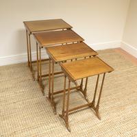 Edwardian Mellow Walnut Nest of Four Antique Tables (4 of 6) Edwardian Mellow Walnut Nest of Four Antique Tables (4 of 6)