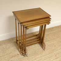 Edwardian Mellow Walnut Nest of Four Antique Tables (5 of 6) Edwardian Mellow Walnut Nest of Four Antique Tables (5 of 6)