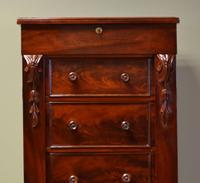 Unusual William IV Tall Beautifully Figured Antique Wellington Chest (4 of 6) Unusual William IV Tall Beautifully Figured Antique Wellington Chest (4 of 6)
