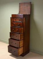 Unusual William IV Tall Beautifully Figured Antique Wellington Chest (2 of 6) Unusual William IV Tall Beautifully Figured Antique Wellington Chest (2 of 6)