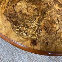Striking Quality Figured Walnut Large Antique Victorian Sutherland Table (8 of 8) Striking Quality Figured Walnut Large Antique Victorian Sutherland Table (8 of 8)