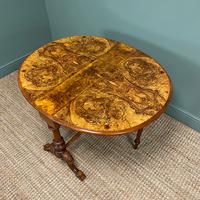 Striking Quality Figured Walnut Large Antique Victorian Sutherland Table (7 of 8) Striking Quality Figured Walnut Large Antique Victorian Sutherland Table (7 of 8)