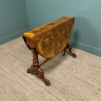 Striking Quality Figured Walnut Large Antique Victorian Sutherland Table (2 of 8) Striking Quality Figured Walnut Large Antique Victorian Sutherland Table (2 of 8)