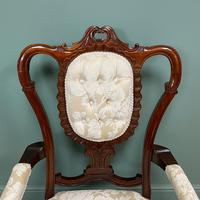 Elegant Victorian Upholstered Antique Arm Chair (7 of 7) Elegant Victorian Upholstered Antique Arm Chair (7 of 7)