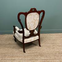 Elegant Victorian Upholstered Antique Arm Chair (6 of 7) Elegant Victorian Upholstered Antique Arm Chair (6 of 7)
