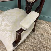 Elegant 19th Century Upholstered Antique Armchair (7 of 8) Elegant 19th Century Upholstered Antique Armchair (7 of 8)