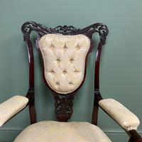 Elegant 19th Century Upholstered Antique Armchair (4 of 8) Elegant 19th Century Upholstered Antique Armchair (4 of 8)