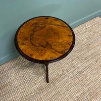 Beautifully Figured Victorian Walnut Antique Occasional Table (7 of 7) Beautifully Figured Victorian Walnut Antique Occasional Table (7 of 7)