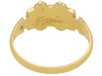 Pearl & Diamond, 18ct Yellow Gold Dress Ring - Antique 1871 (4 of 9) Pearl & Diamond, 18ct Yellow Gold Dress Ring - Antique 1871 (4 of 9)