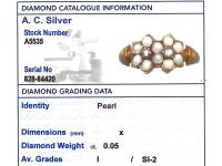 Pearl & Diamond, 18ct Yellow Gold Dress Ring - Antique 1871 (6 of 9) Pearl & Diamond, 18ct Yellow Gold Dress Ring - Antique 1871 (6 of 9)