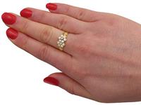 Pearl & Diamond, 18ct Yellow Gold Dress Ring - Antique 1871 (7 of 9) Pearl & Diamond, 18ct Yellow Gold Dress Ring - Antique 1871 (7 of 9)