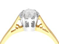 0.38ct Diamond & 18ct Yellow Gold, Platinum Set Solitaire Ring - Vintage c.1950 (2 of 9) 0.38ct Diamond & 18ct Yellow Gold, Platinum Set Solitaire Ring - Vintage c.1950 (2 of 9)