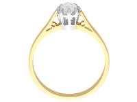 0.38ct Diamond & 18ct Yellow Gold, Platinum Set Solitaire Ring - Vintage c.1950 (4 of 9) 0.38ct Diamond & 18ct Yellow Gold, Platinum Set Solitaire Ring - Vintage c.1950 (4 of 9)