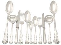 Sterling Silver Canteen of Cutlery for Twelve Persons by George Adams - Antique Victorian 1850 (15 of 15) Sterling Silver Canteen of Cutlery for Twelve Persons by George Adams - Antique Victorian 1850 (15 of 15)