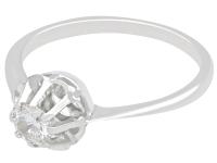 0.33ct Diamond & 18ct White Gold Solitaire Ring - Vintage c.1940 (3 of 9) 0.33ct Diamond & 18ct White Gold Solitaire Ring - Vintage c.1940 (3 of 9)