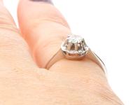 0.33ct Diamond & 18ct White Gold Solitaire Ring - Vintage c.1940 (9 of 9) 0.33ct Diamond & 18ct White Gold Solitaire Ring - Vintage c.1940 (9 of 9)