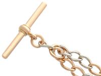 18ct Yellow Gold & Platinum Double Albert Watch Chain - Antique c.1910 (2 of 9) 18ct Yellow Gold & Platinum Double Albert Watch Chain - Antique c.1910 (2 of 9)