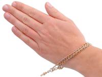 18ct Yellow Gold & Platinum Double Albert Watch Chain - Antique c.1910 (7 of 9) 18ct Yellow Gold & Platinum Double Albert Watch Chain - Antique c.1910 (7 of 9)