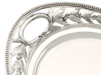 Sterling Silver Galleried Drinks Tray - Antique Victorian 1879 (6 of 9) Sterling Silver Galleried Drinks Tray - Antique Victorian 1879 (6 of 9)