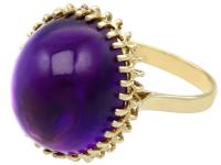 16.13ct Amethyst & 14ct Yellow Gold Dress Ring - Vintage c.1950 (3 of 9) 16.13ct Amethyst & 14ct Yellow Gold Dress Ring - Vintage c.1950 (3 of 9)