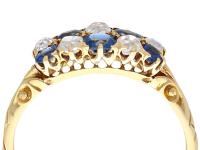0.80ct Sapphire & 0.62ct Diamond, 18ct Yellow Gold Dress Ring - Antique c.1890 (2 of 9) 0.80ct Sapphire & 0.62ct Diamond, 18ct Yellow Gold Dress Ring - Antique c.1890 (2 of 9)