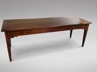 Lovely Fruitwood Topped Farmhouse Table C.1850 (3 of 5) Lovely Fruitwood Topped Farmhouse Table C.1850 (3 of 5)