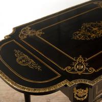 French 19th Century Ebonised Library Table (4 of 4) French 19th Century Ebonised Library Table (4 of 4)