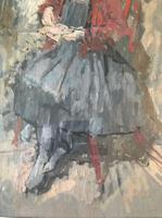 Peter Kuhfeld - Jemimah Sewing - Oil on Board (4 of 5) Peter Kuhfeld - Jemimah Sewing - Oil on Board (4 of 5)