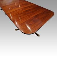 Regency Style Mahogany 3 Pillar Dining Table (7 of 11) Regency Style Mahogany 3 Pillar Dining Table (7 of 11)