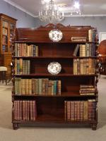 Victorian Mahogany Open Waterfall Bookcase (5 of 5) Victorian Mahogany Open Waterfall Bookcase (5 of 5)