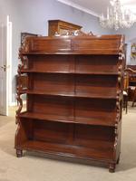 Victorian Mahogany Open Waterfall Bookcase (4 of 5) Victorian Mahogany Open Waterfall Bookcase (4 of 5)
