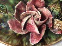 Antique Art Nouveau French Porcelain High Relief Rose Foliage Wall Plate Plaque (4 of 36) Antique Art Nouveau French Porcelain High Relief Rose Foliage Wall Plate Plaque (4 of 36)