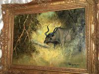 Original Artwork Oil Painting Greater Kudu Antelope Wild Animal Bush South Africa School G.Uys (6 of 22) Original Artwork Oil Painting Greater Kudu Antelope Wild Animal Bush South Africa School G.Uys (6 of 22)