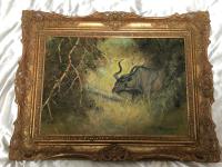 Original Artwork Oil Painting Greater Kudu Antelope Wild Animal Bush South Africa School G.Uys (4 of 22) Original Artwork Oil Painting Greater Kudu Antelope Wild Animal Bush South Africa School G.Uys (4 of 22)