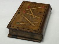 Rare Antique Olivewood Inlaid Marquetry Vesta Match Striker Case Book (11 of 18) Rare Antique Olivewood Inlaid Marquetry Vesta Match Striker Case Book (11 of 18)