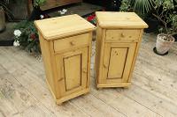 Quality Pair of Large Old Antique Pine Bedside Cabinets / Cupboards. We Deliver! (3 of 9) Quality Pair of Large Old Antique Pine Bedside Cabinets / Cupboards. We Deliver! (3 of 9)
