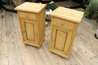 Quality Pair of Large Old Antique Pine Bedside Cabinets / Cupboards. We Deliver! (2 of 9) Quality Pair of Large Old Antique Pine Bedside Cabinets / Cupboards. We Deliver! (2 of 9)