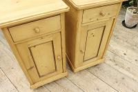 Quality Pair of Large Old Antique Pine Bedside Cabinets / Cupboards. We Deliver! (4 of 9) Quality Pair of Large Old Antique Pine Bedside Cabinets / Cupboards. We Deliver! (4 of 9)