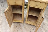 Quality Pair of Large Old Antique Pine Bedside Cabinets / Cupboards. We Deliver! (6 of 9) Quality Pair of Large Old Antique Pine Bedside Cabinets / Cupboards. We Deliver! (6 of 9)
