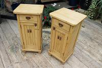 Superb!! Pair of Old Stripped Pine Bedside Cabinets / Cupboards - We Deliver! (9 of 9) Superb!! Pair of Old Stripped Pine Bedside Cabinets / Cupboards - We Deliver! (9 of 9)